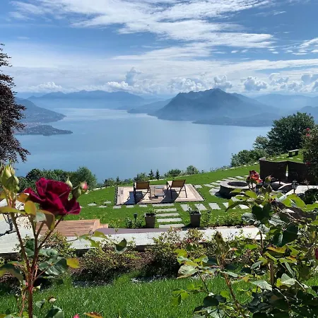 فندق مبيت وإفطار Private Luxury & Silence Retreat With Spectacular View Over The Maggiore ستريزا