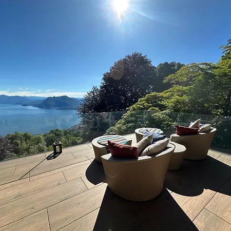 Private Luxury & Silence Retreat With Spectacular View Over The Maggiore Panzió Stresa